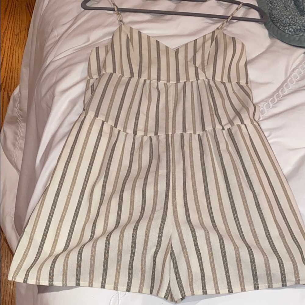 Green and tan romper!!